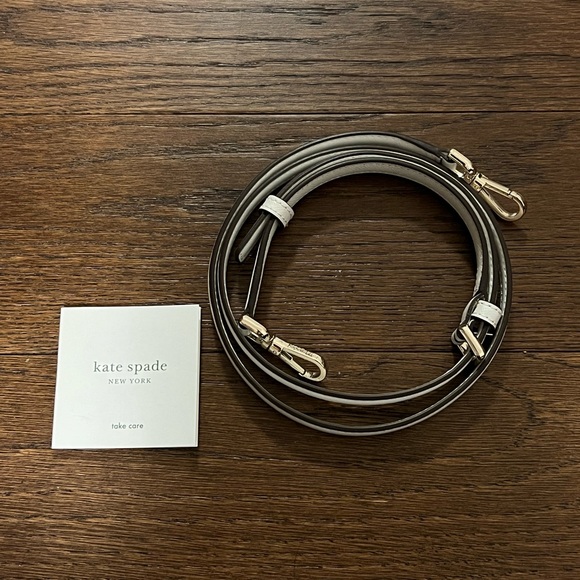 KATE SPADE STACI CAMERON SATCHEL SHOULDER BAG PURSE TOTE WHITE LEATHER - Picture 5 of 5